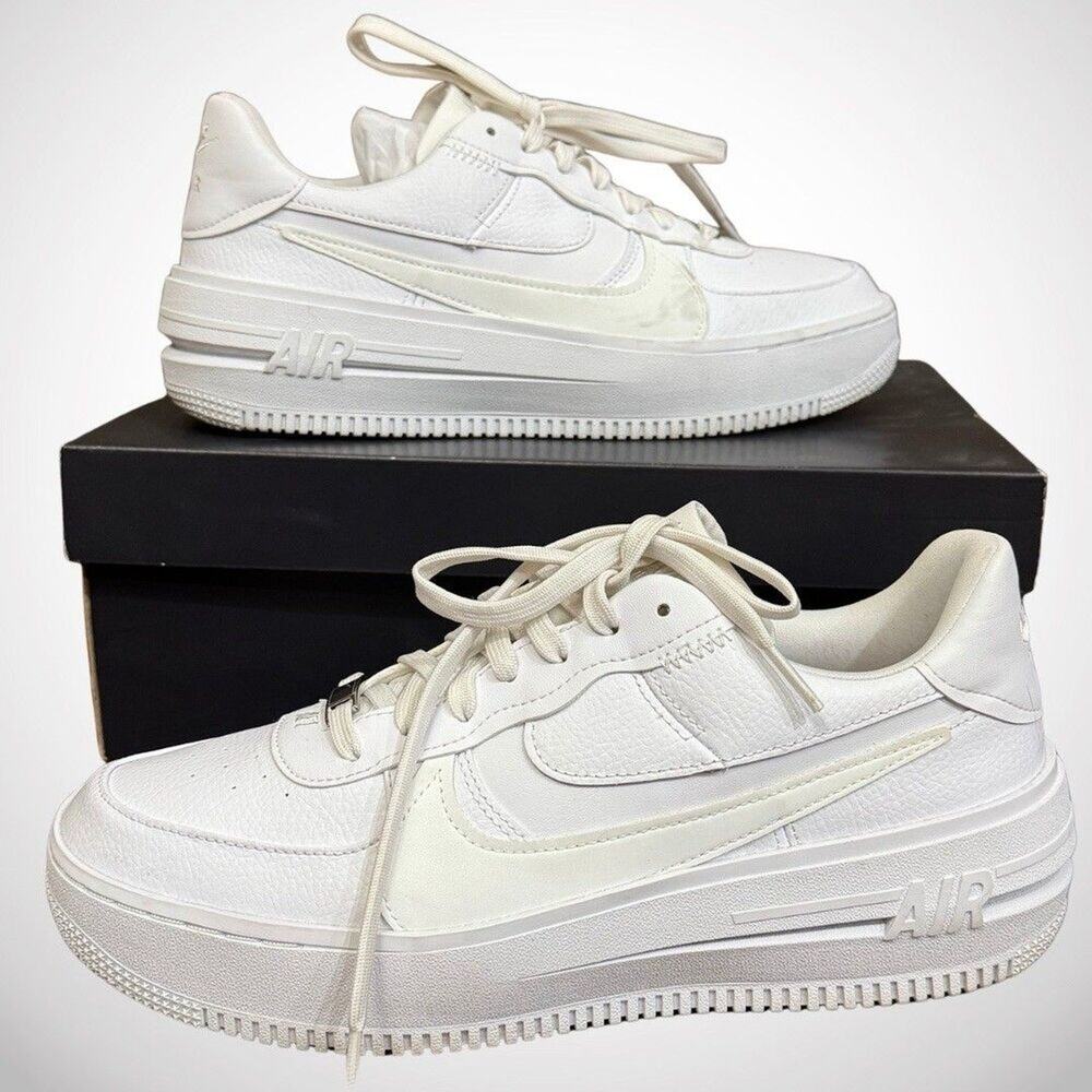 Nike Air Force 1 PLT.AF.ORM White Sneakers | Womens size 11 / EU 43 | w/ Box